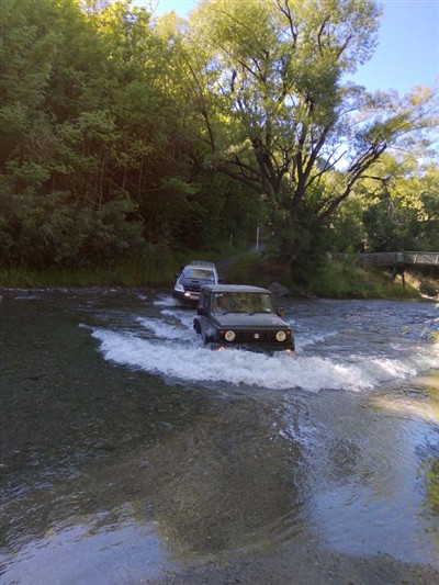 Helen's first river crossing - Julie Pringle